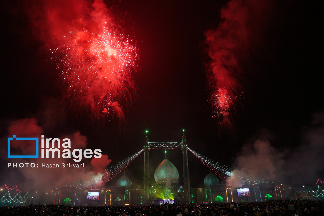 مسجد جمکران در شب ولادت حضرت قائم (عج)