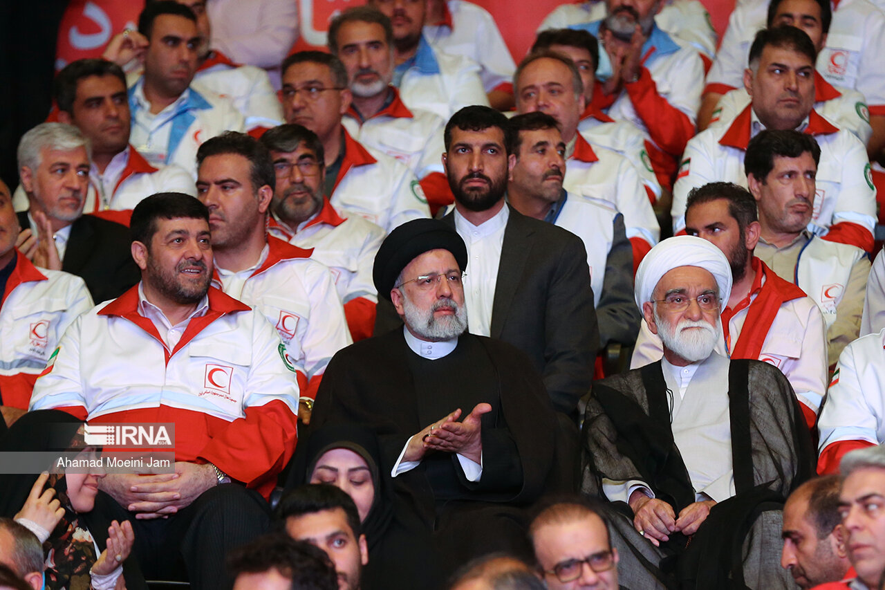 حضور رئیسی در مراسم روز جهانی صلیب سرخ و هلال احمر