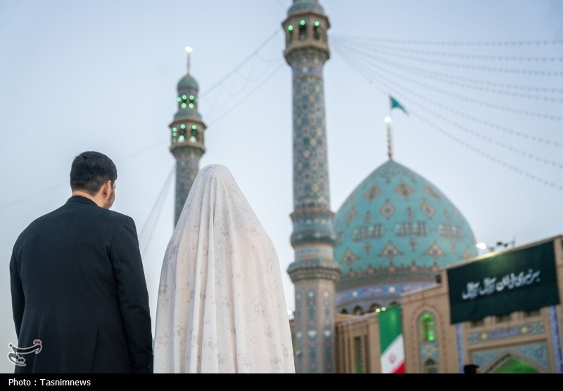 غروب نهم ربیع الاول در مسجد جمکران