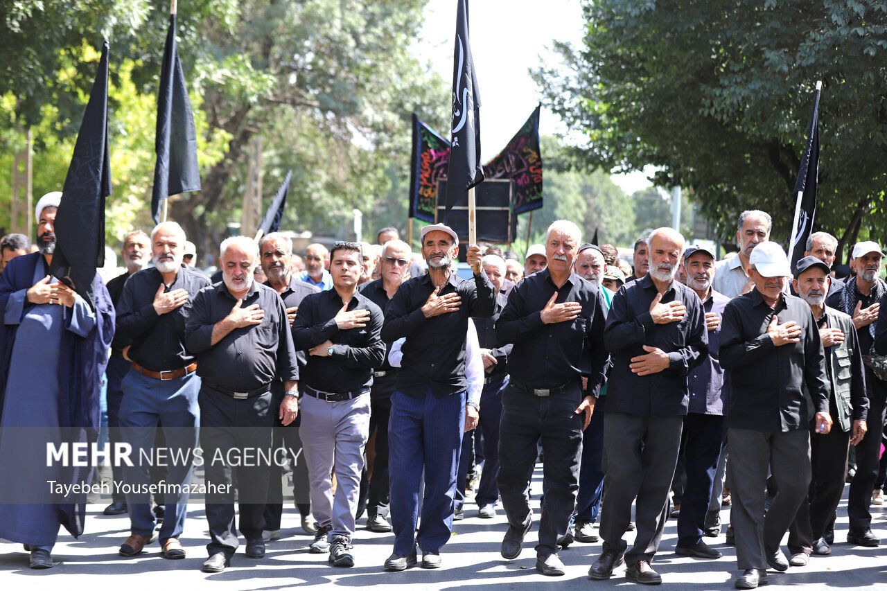 مراسم جاماندگان اربعین در استان‌ها