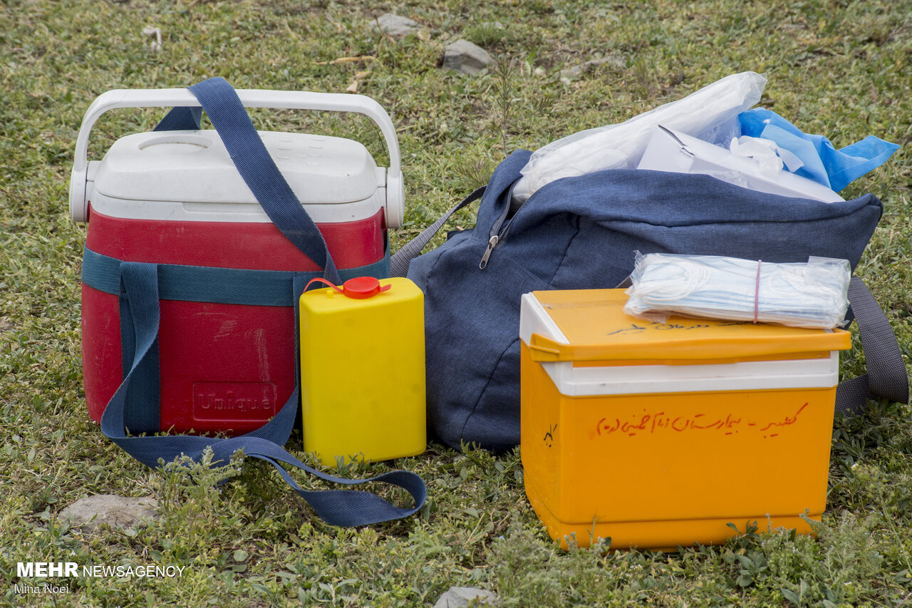 واکسن کرونا در چادر عشایر