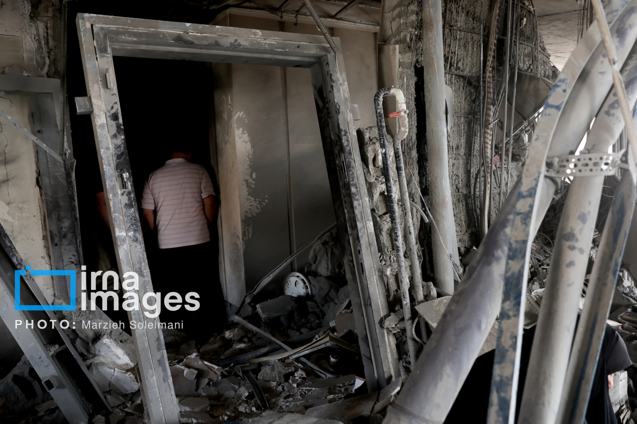 آثار حملات رژیم صهیونیستی در تهران