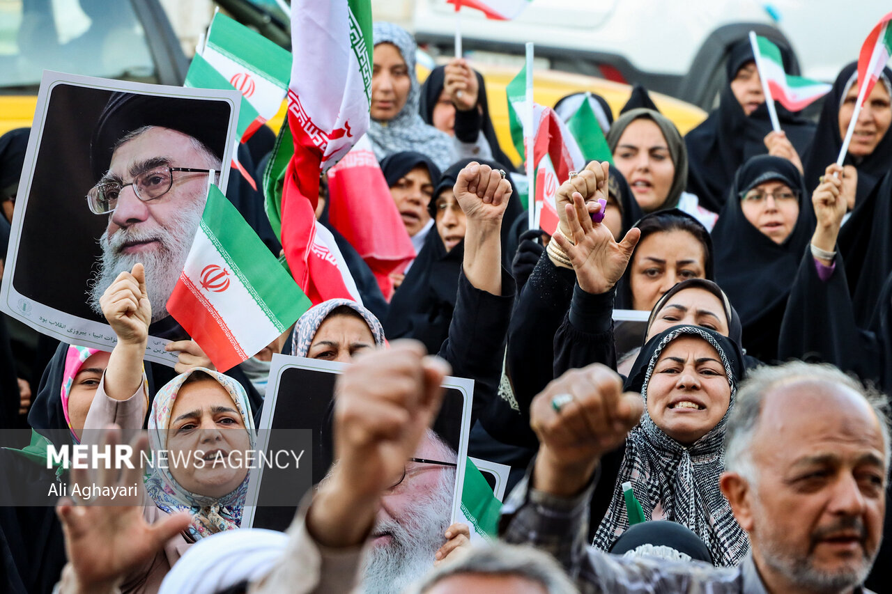 تجمع مردمی حمایت از عملیات «بشارت فتح» در سراسر کشور