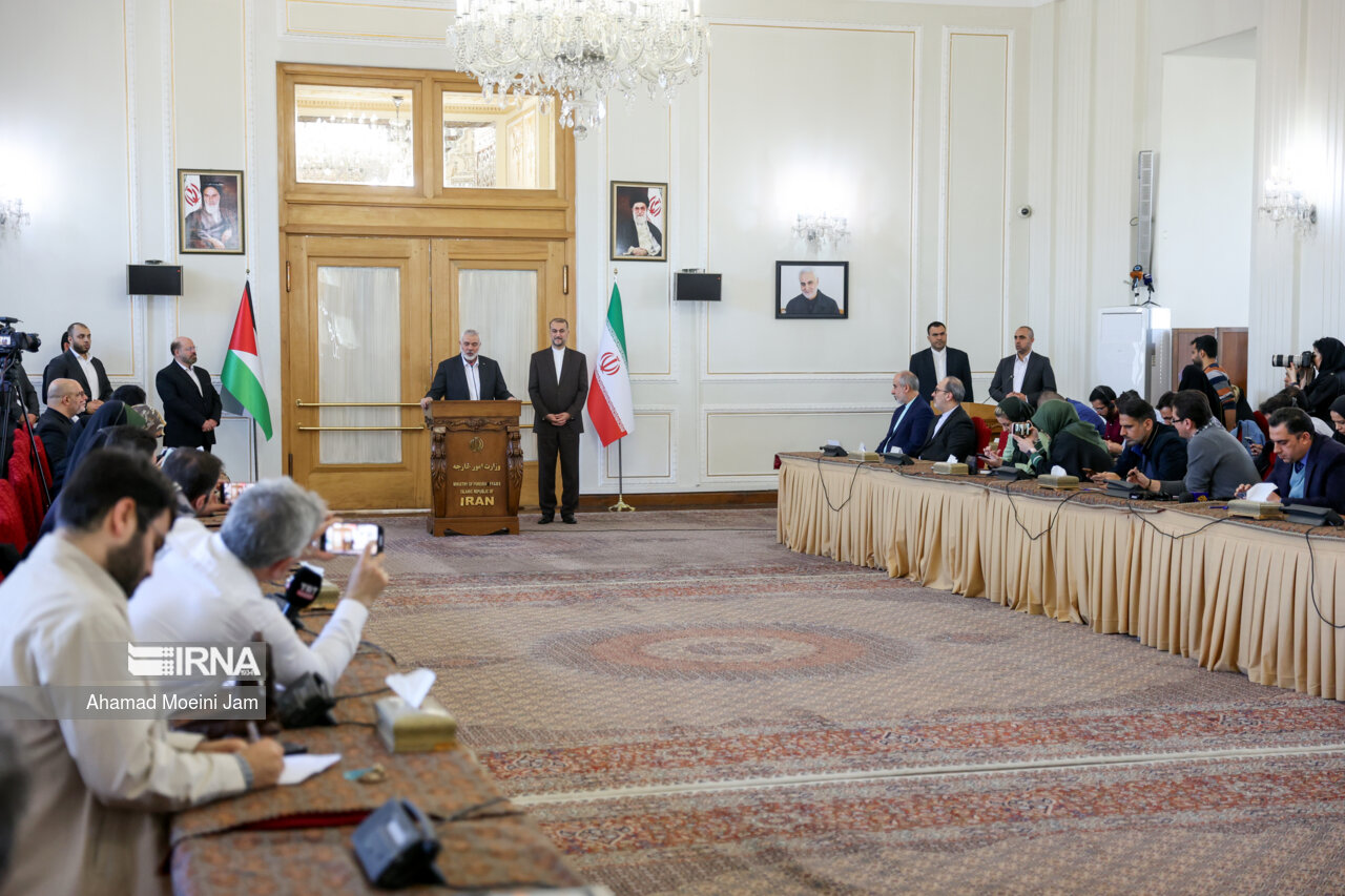 دیدار «اسماعیل هنیه » با وزیر امور خارجه در تهران