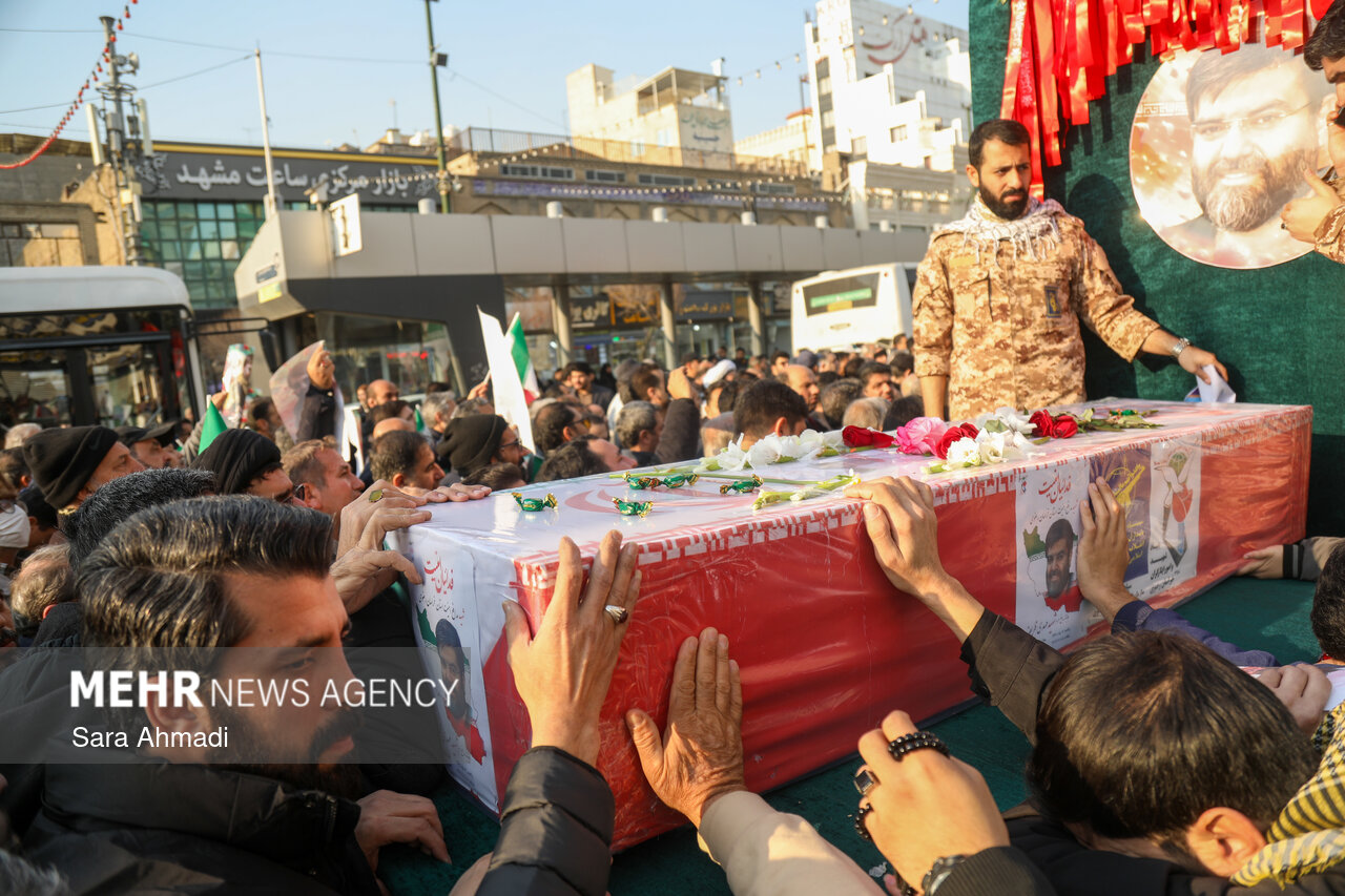 تشییع پیکر مطهر جانباز شهید مدافع امنیت «مهدی ظریف»