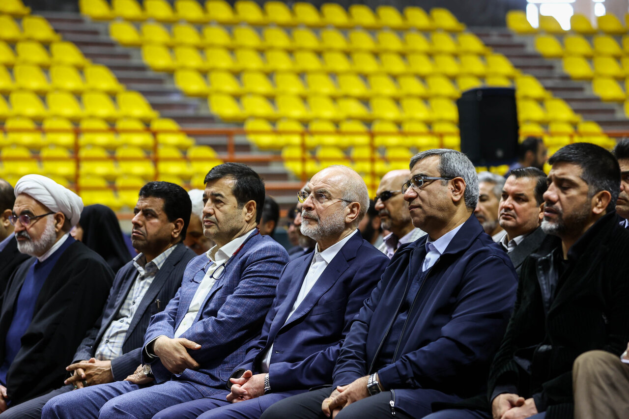  افتتاح خانه کشتی شهدای طرقبه با حضور قالیباف