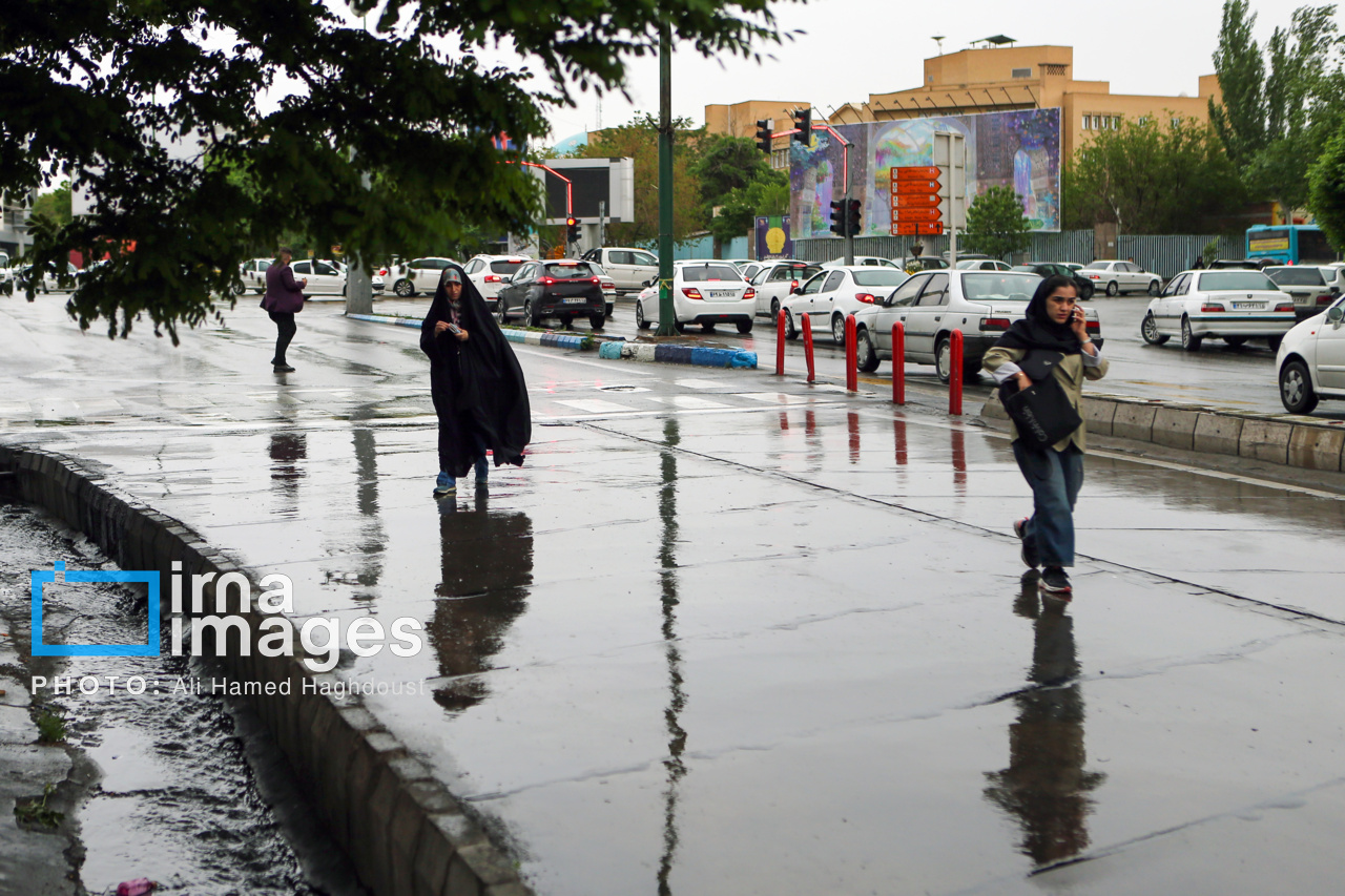 باران بهاری در تبریز