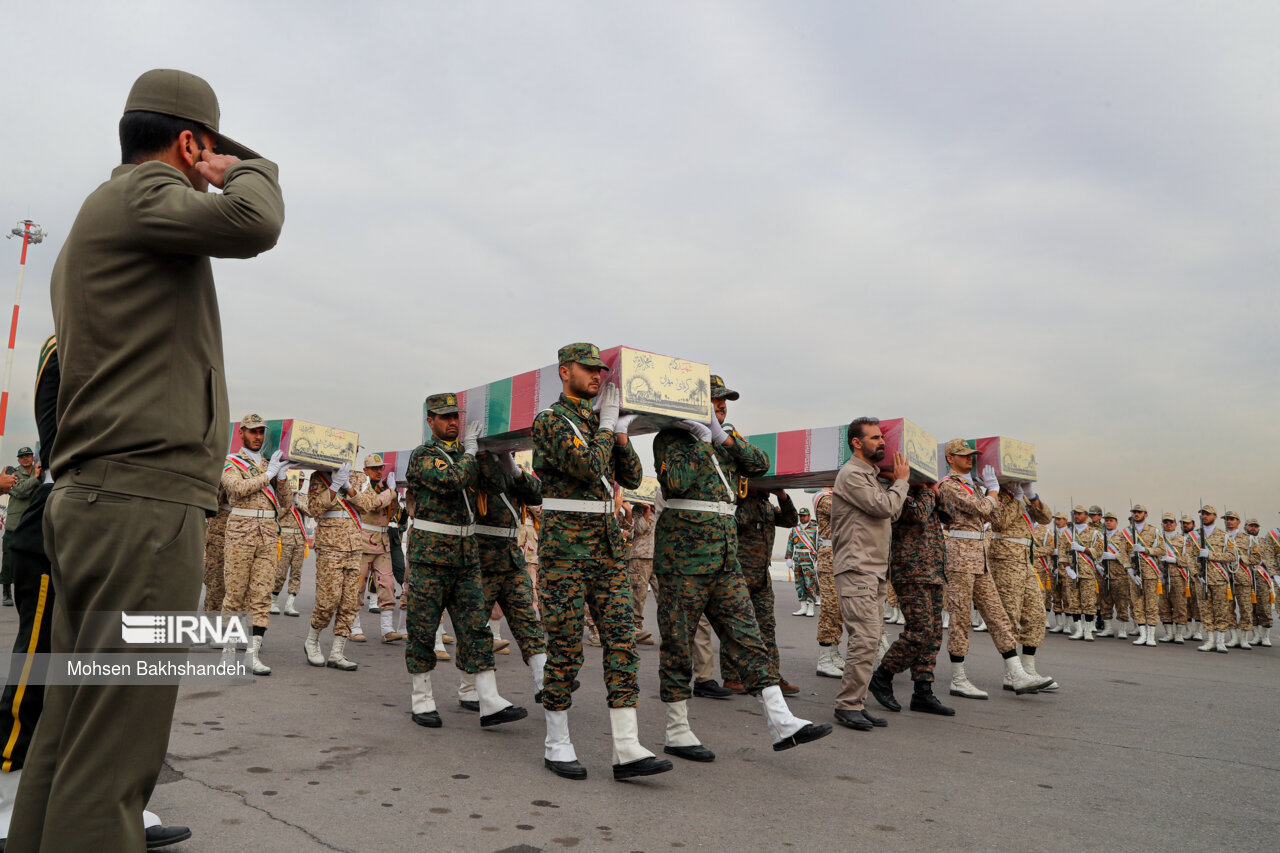 استقبال از ۱۲ پیکر شهید گمنام در مشهد