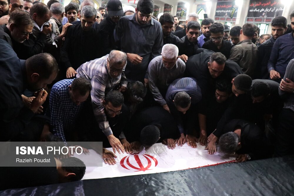 مراسم تشییع پیکر شهید «سعید آذربادگان»