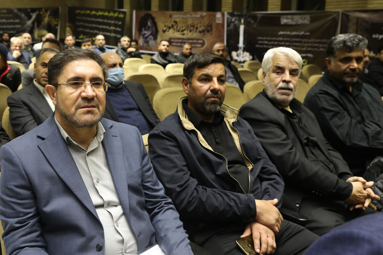 حضور قالیباف در مراسم ختم همسر و فرزندان معاون رئیس جمهور