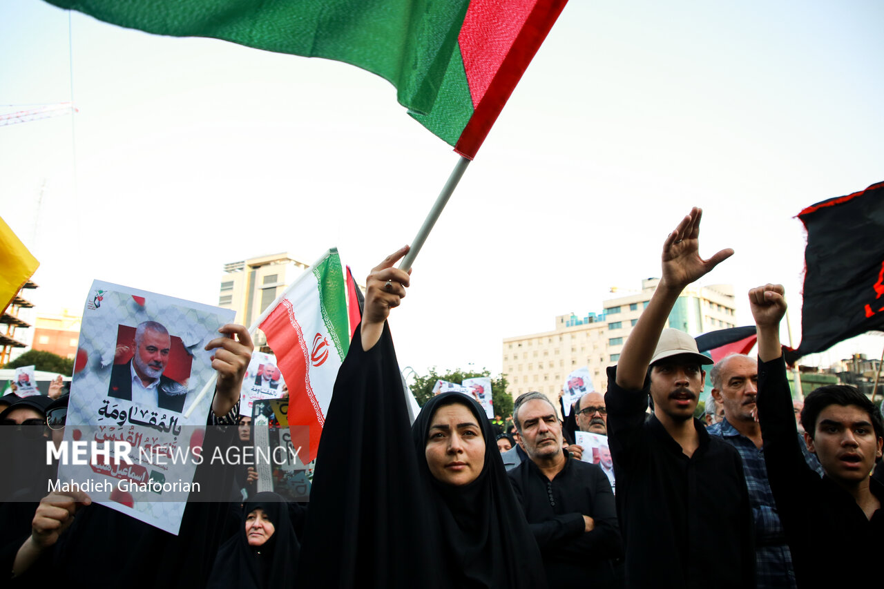 اجتماع مردم مشهد در محکومیت ترور شهید «اسماعیل هنیه»