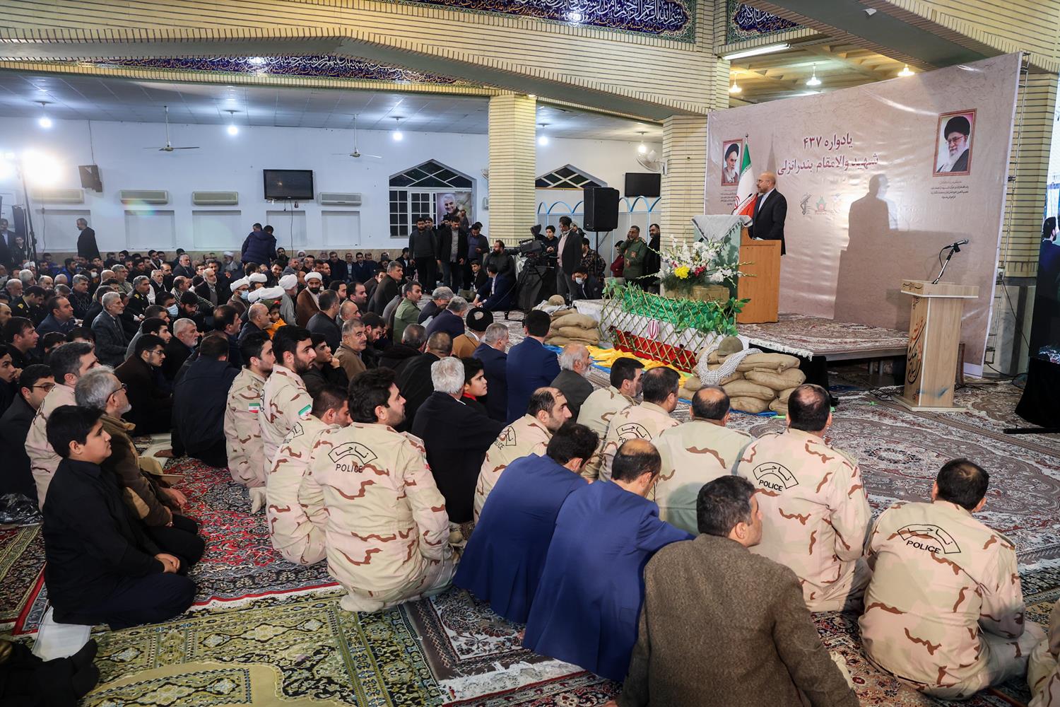 یادواره ۴۳۷ شهید والامقام بندرانزلی با حضور قالیباف