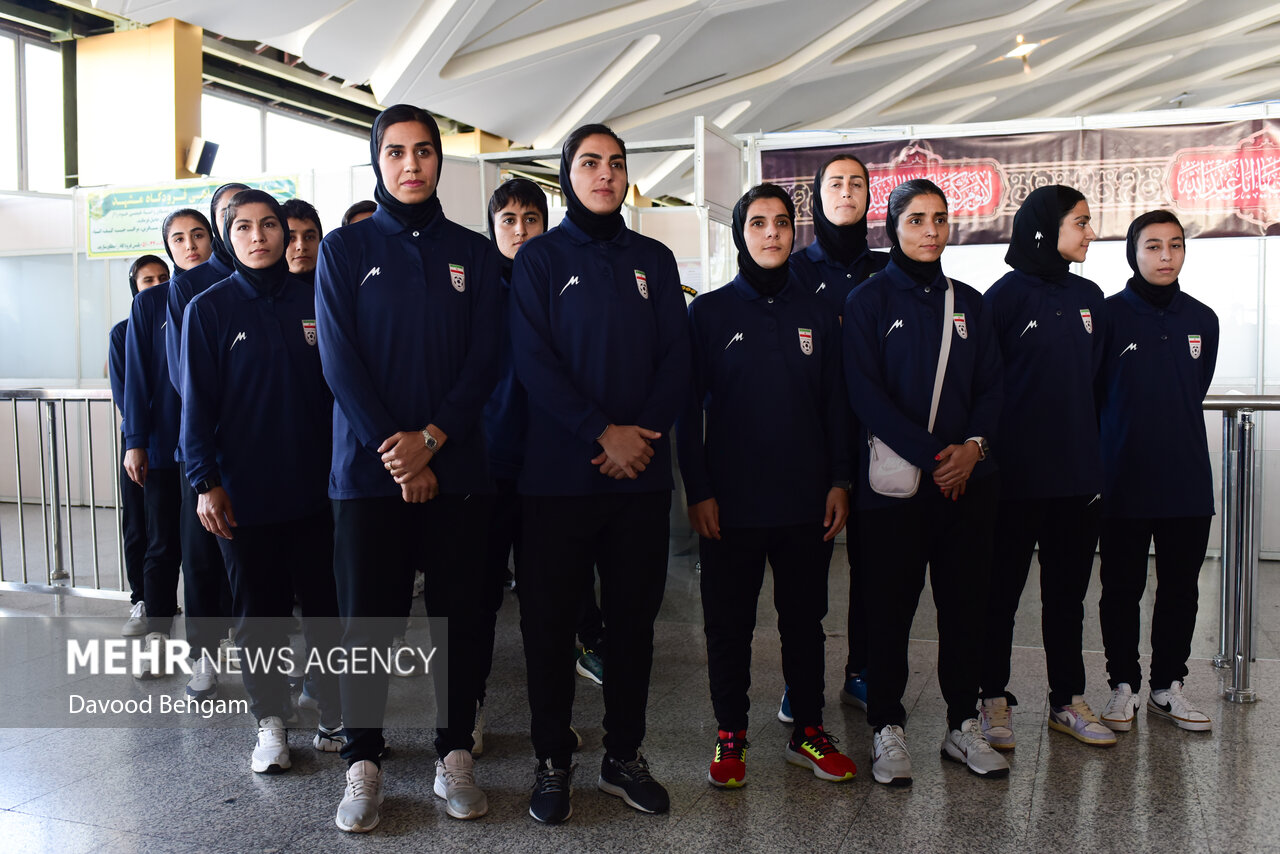 مراسم استقبال از تیم ملی فوتبال بانوان