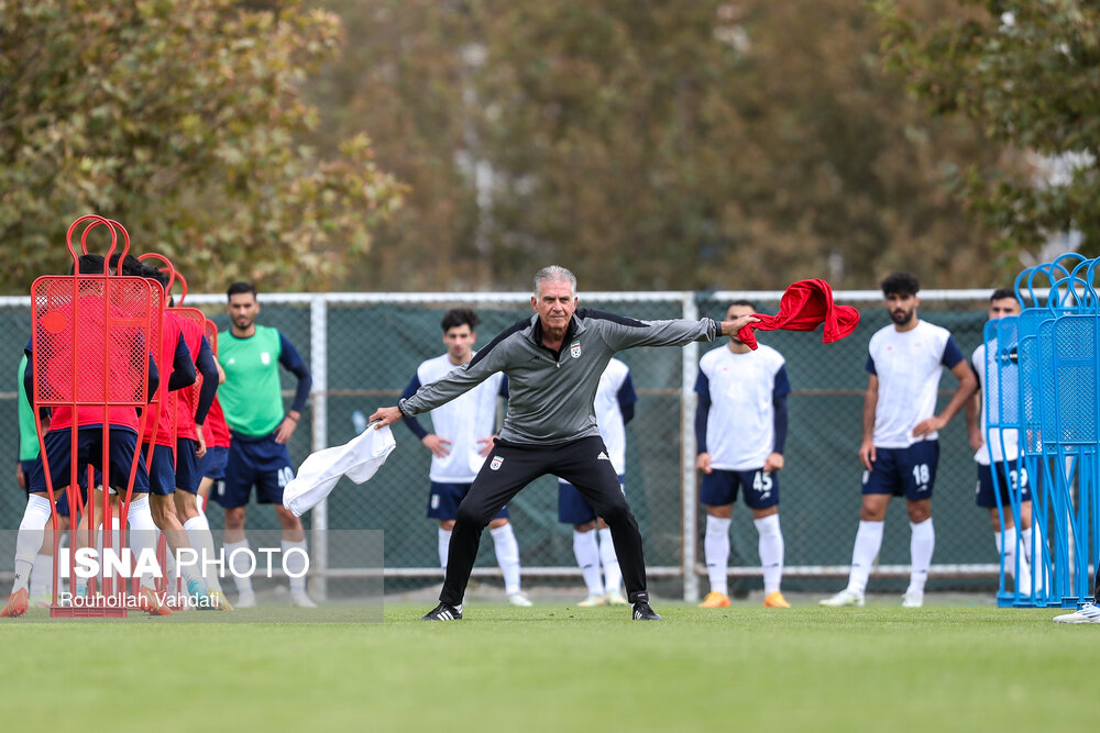 تمرین تیم ملی فوتبال