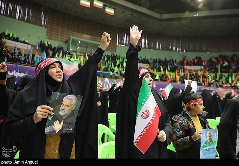 اجتماع بزرگ دختران حاج قاسم در ورزشگاه آزادی