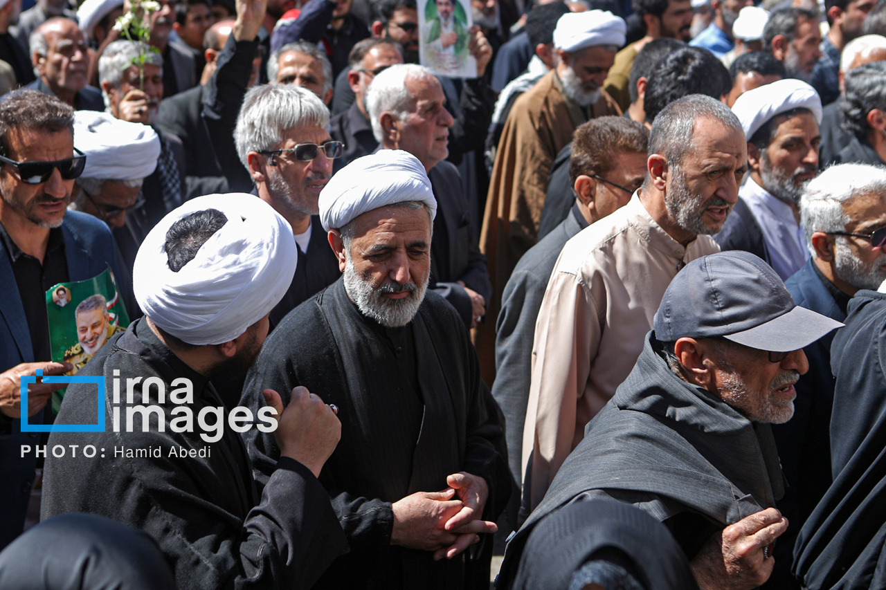 تشییع شهید امیر سپهبد موسوی در قم