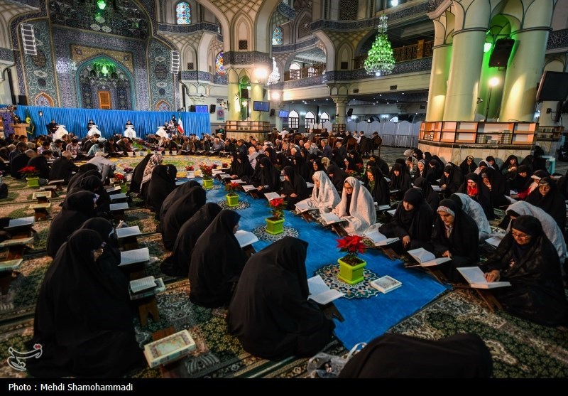 آیین جزء خوانی قرآن کریم در حرم مطهر حضرت عبدالعظیم حسنی (ع) 