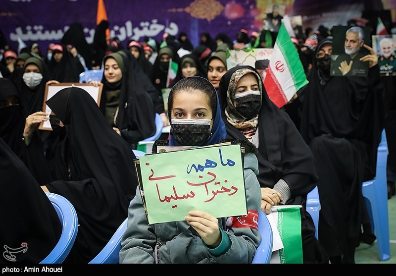 اجتماع بزرگ دختران حاج قاسم در ورزشگاه آزادی