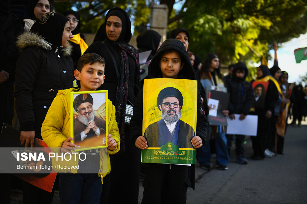 آیین تشییع پیکر شهید سیدهاشم صفی‌الدین - دیر قانون النهر