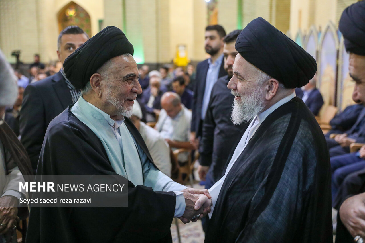 مجلس ترحیم همسر آیت الله سیستانی در تهران