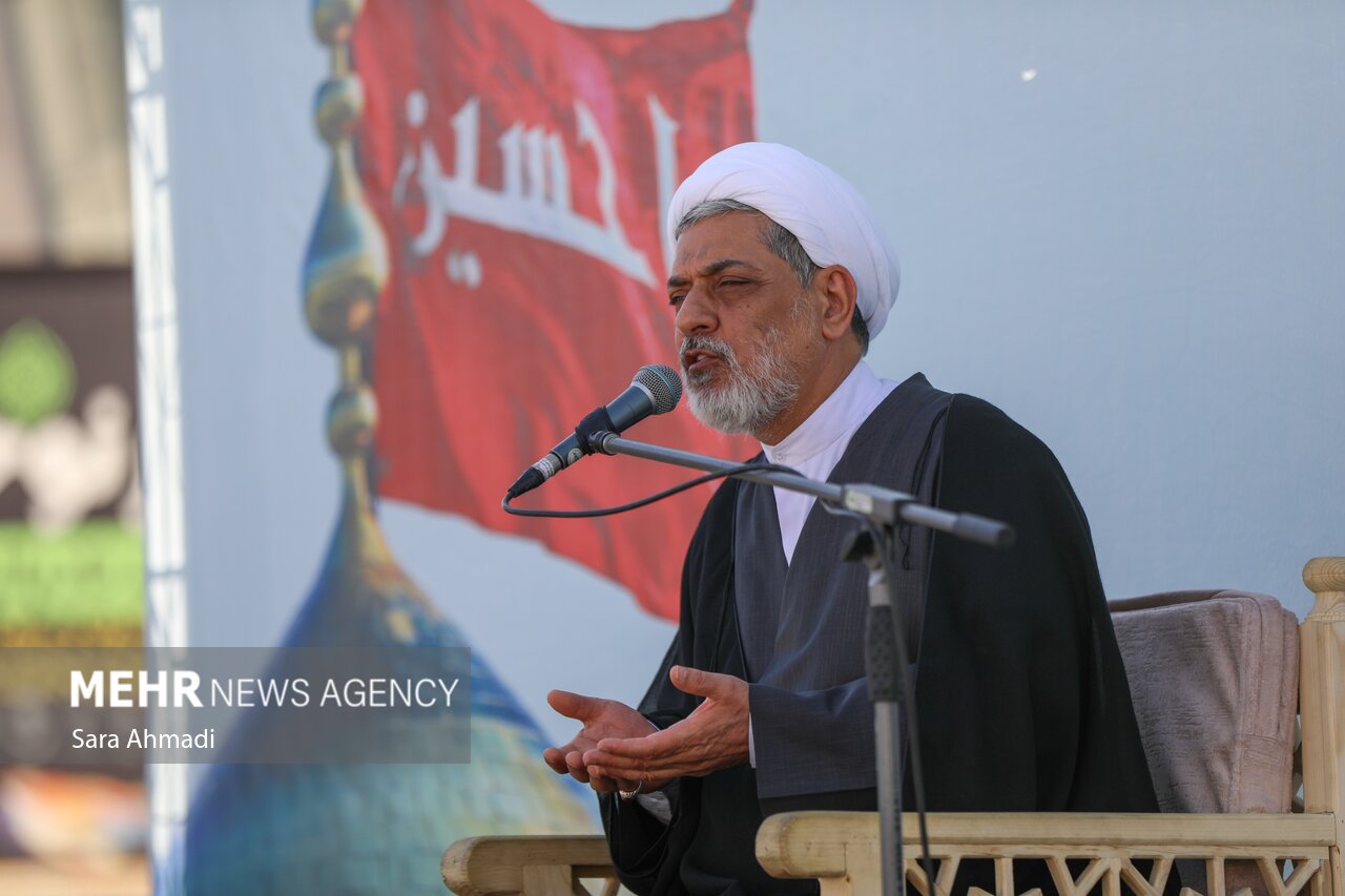 آیین استقبال از کاروان پیاده انصارالحسین(ع) در مشهد