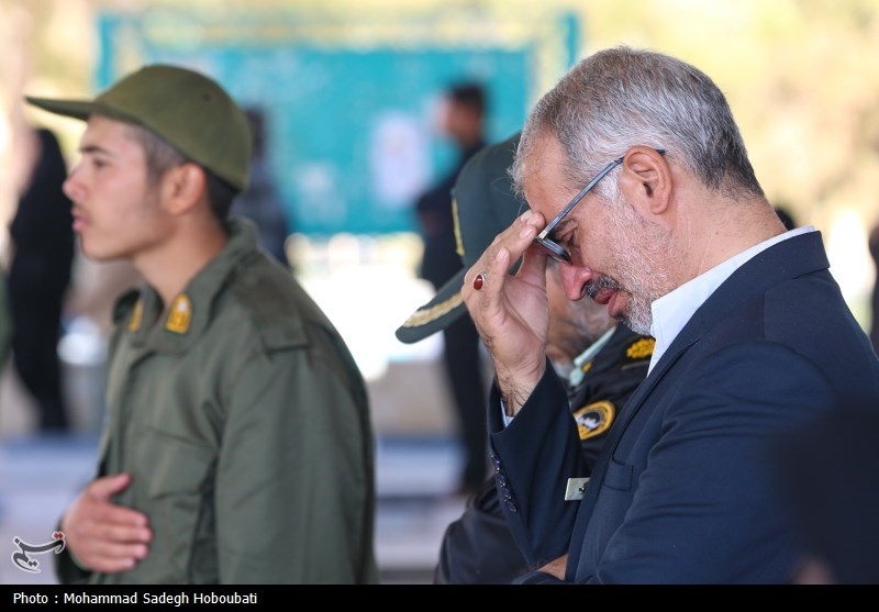 مراسم تشییع پیکر شهید امنیت هادی زارع در یزد