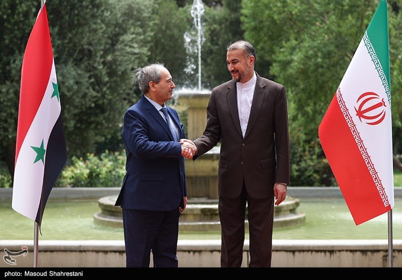 دیدار وزیر خارجه سوریه با امیر عبداللهیان 