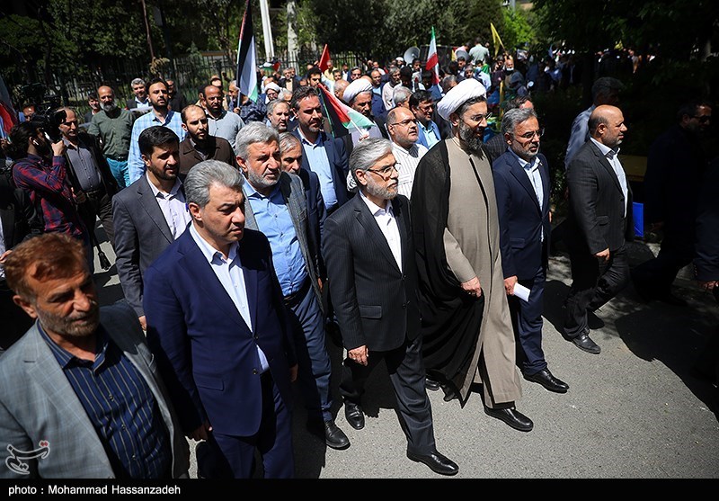 تجمع دانشجویان دانشگاه تهران در حمایت از غزه