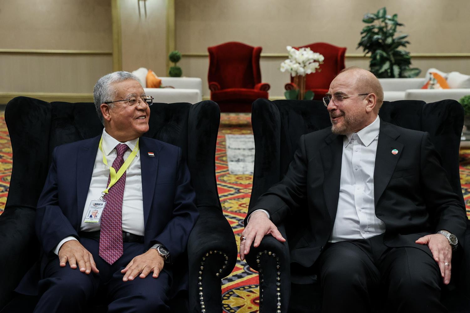 دیدار رئیس مجلس مصر با قالیباف