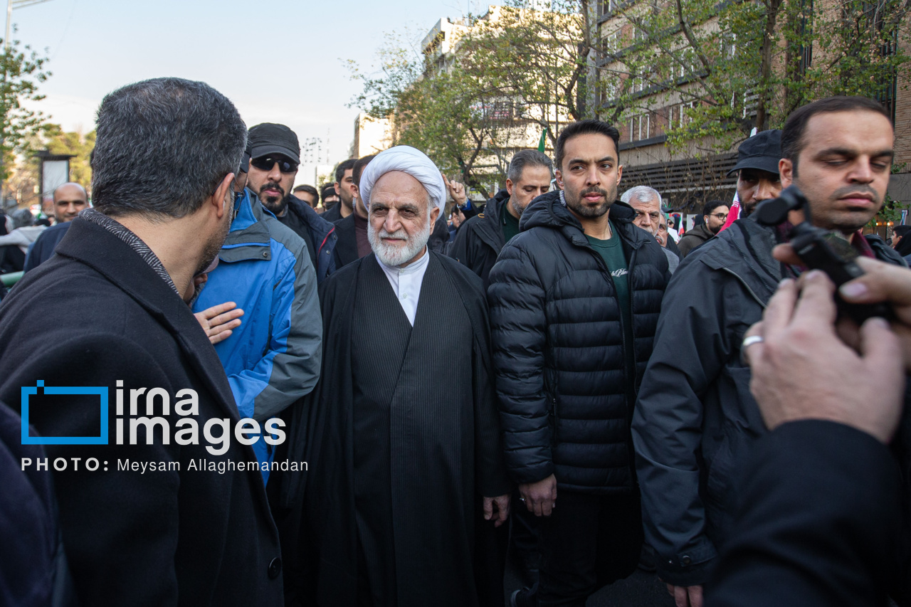 حضور مسئولان در تجمع همبستگی ملی در تهران