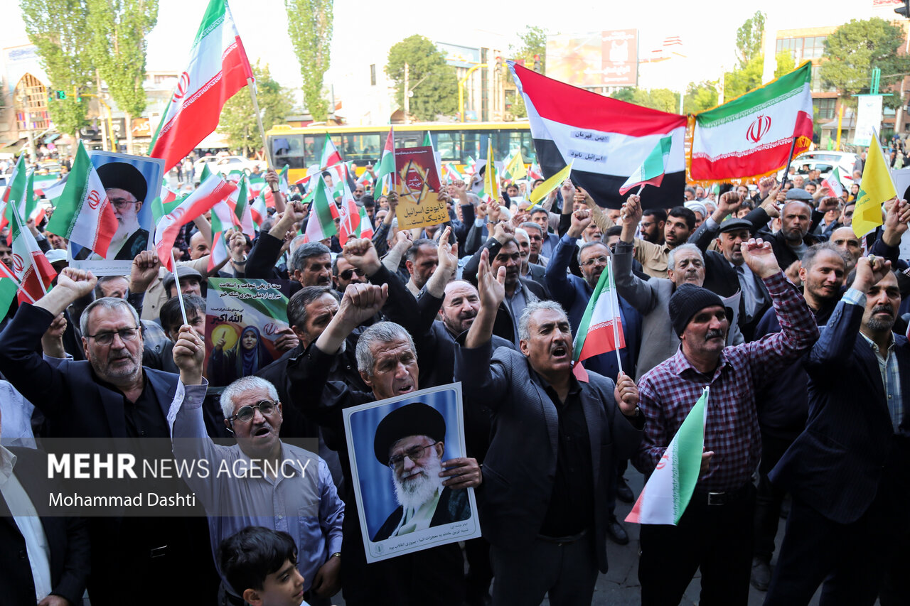 تجمع مردمی حمایت از عملیات «بشارت فتح» در سراسر کشور
