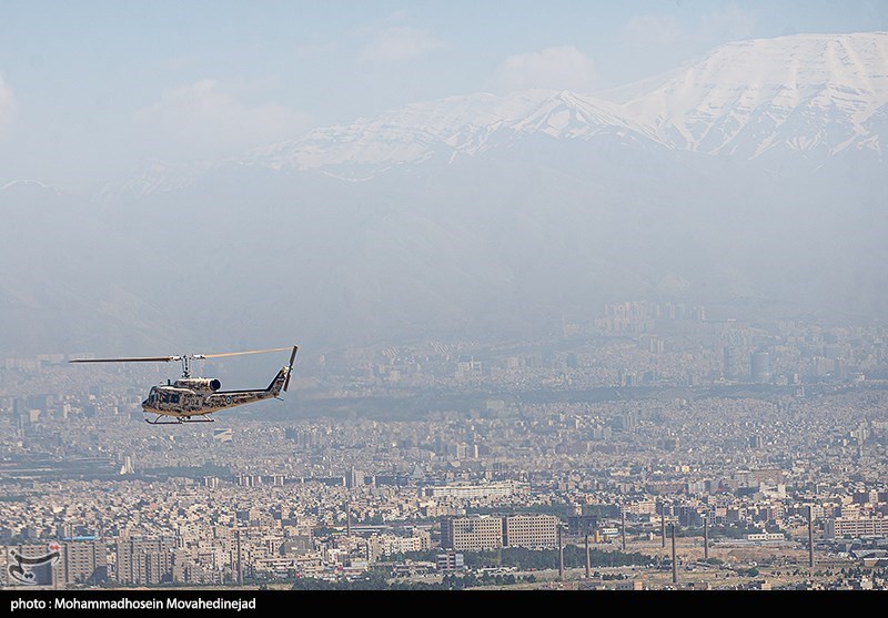 تمرین رژه بالگردی هوانیروز ارتش