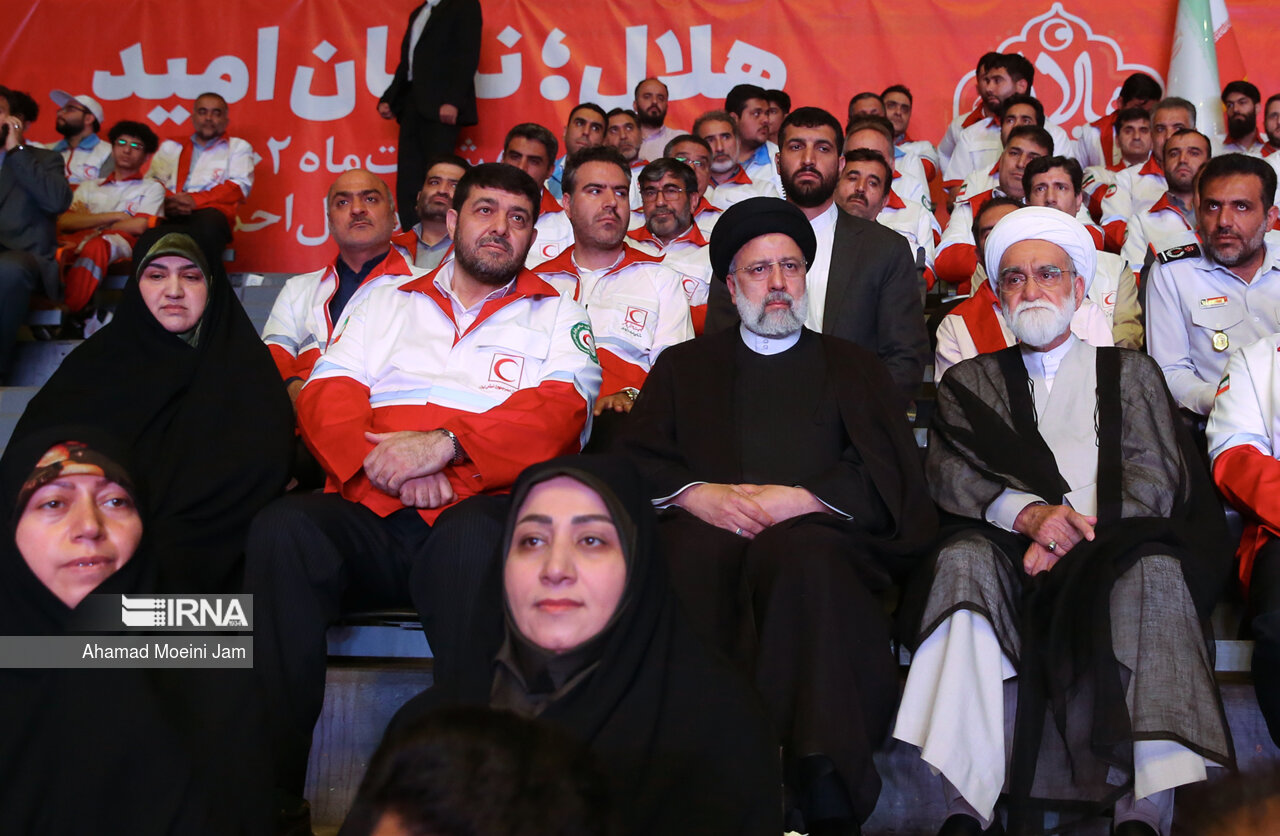حضور رئیسی در مراسم روز جهانی صلیب سرخ و هلال احمر