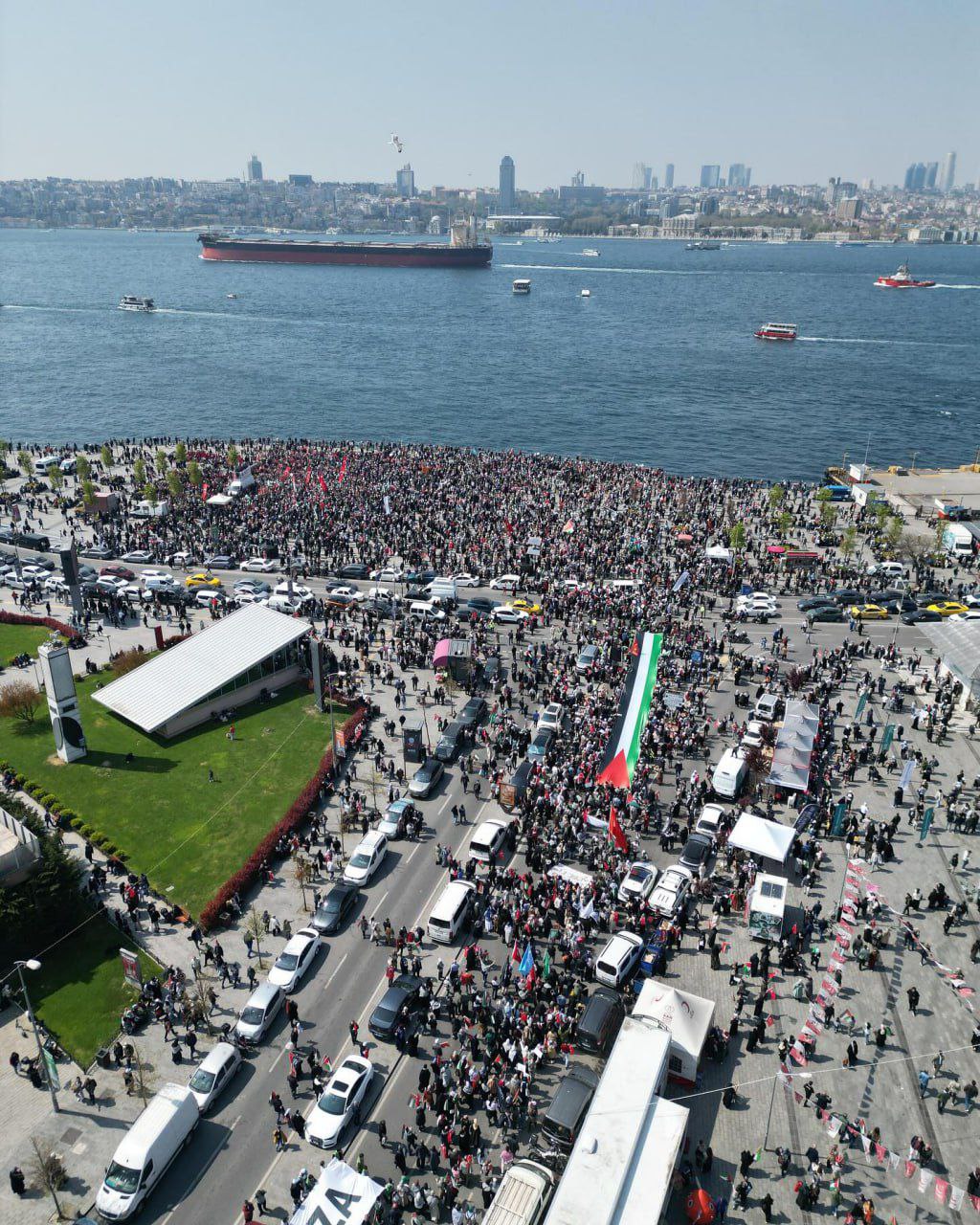 تظاهرات گسترده در استانبول برای محکومیت جنایات اسرائیل