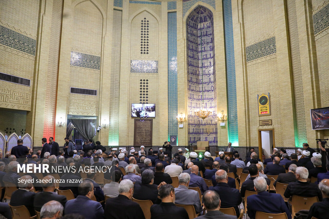 مجلس ترحیم همسر آیت الله سیستانی در تهران