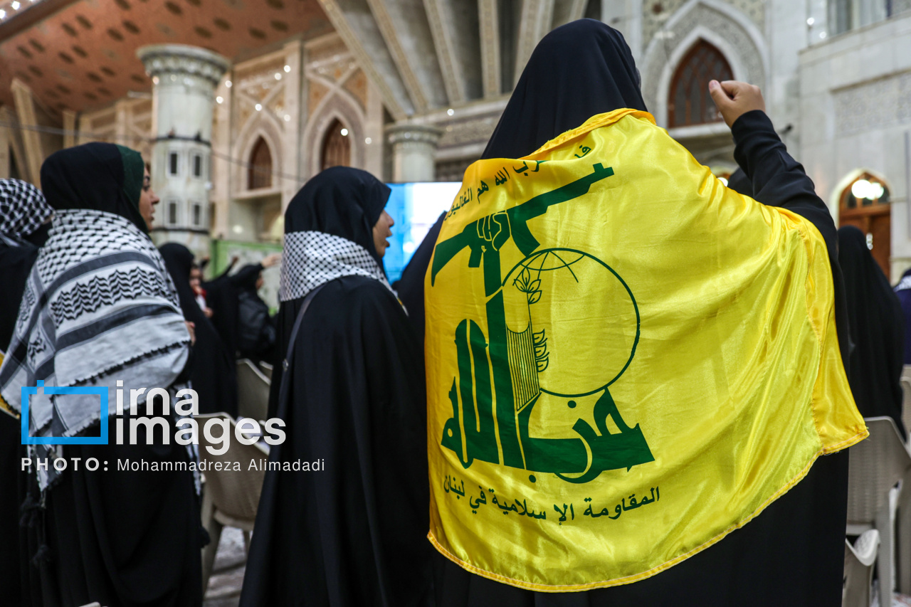 اربعین شهادت سید حسن نصرالله در حرم مطهر امام (ره)