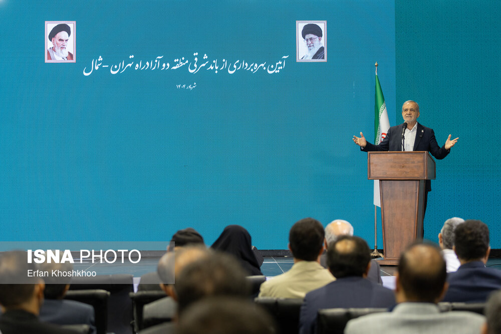 افتتاح باند شرقی منطقه دو آزادراه تهران - شمال