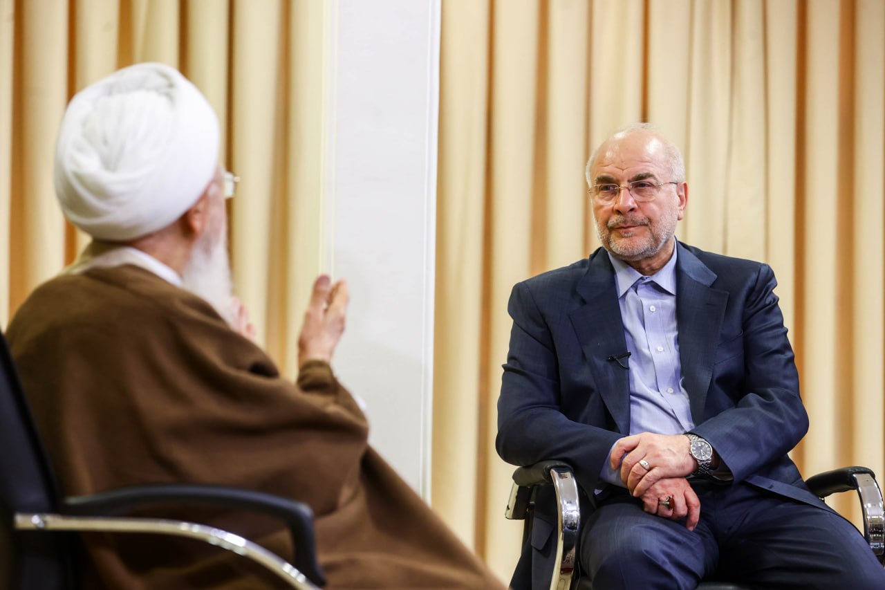  دیدار قالیباف با آیت‌الله‌العظمی عبدالله جوادی آملی 