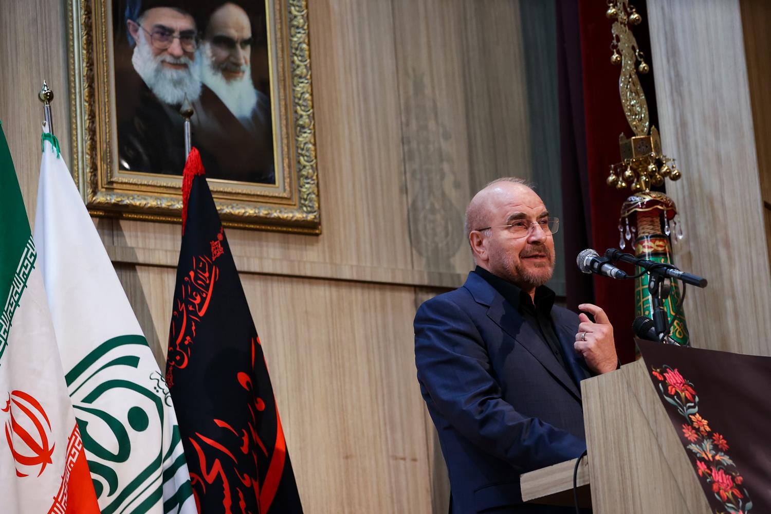 حضور قالیباف در جمع بانوان موکب­دار اربعین