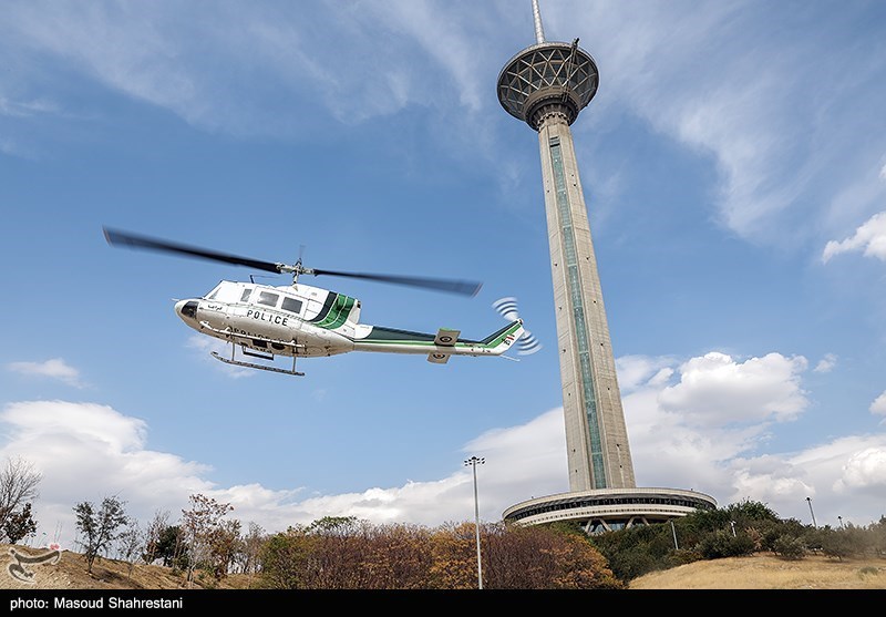 اهتزاز پرچم فلسطین بر فراز تهران