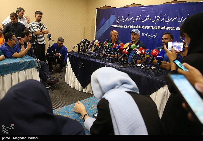 نشست خبری بوژوویچ سرمربی استقلال