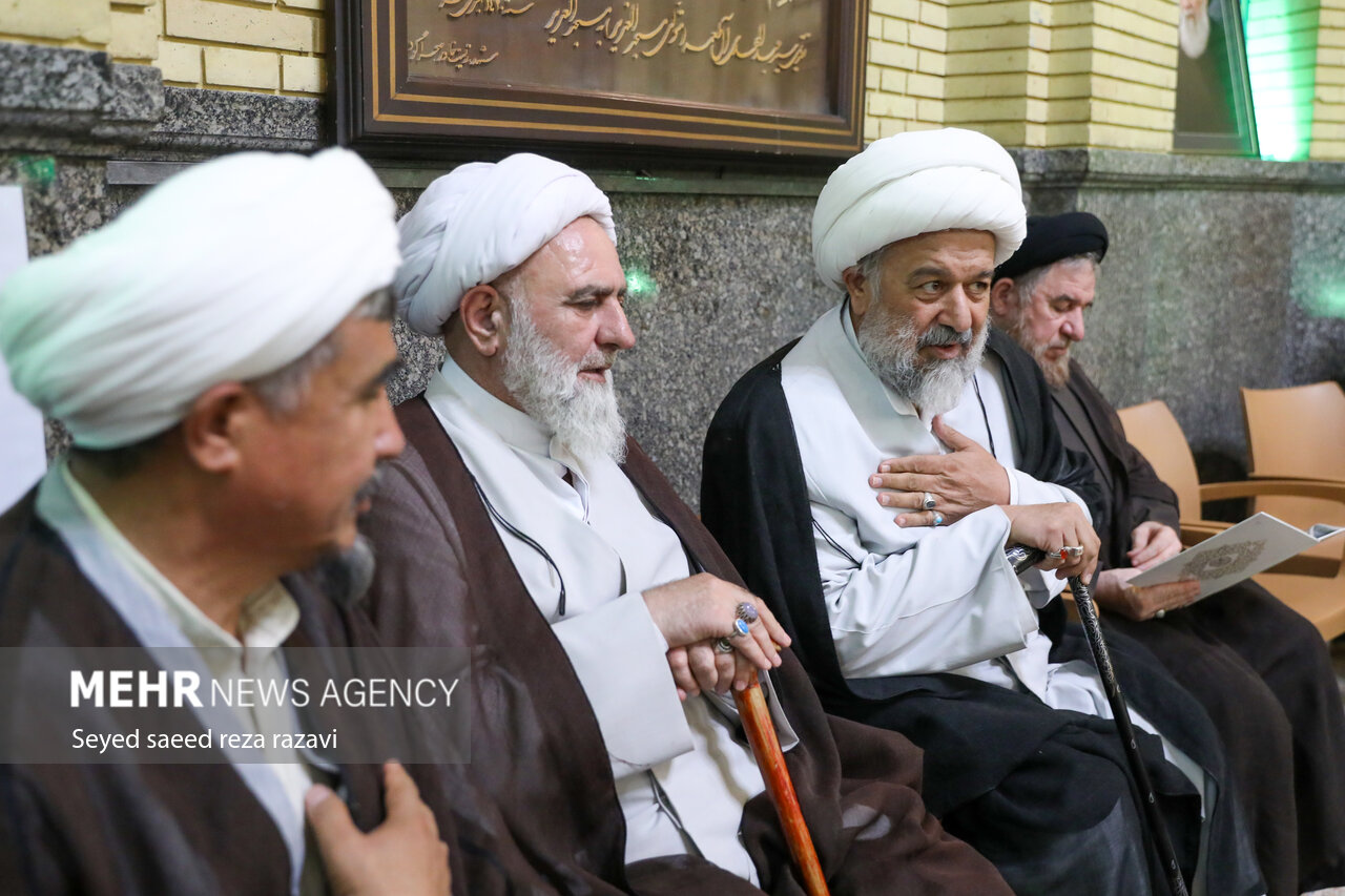مجلس ترحیم همسر آیت الله سیستانی در تهران