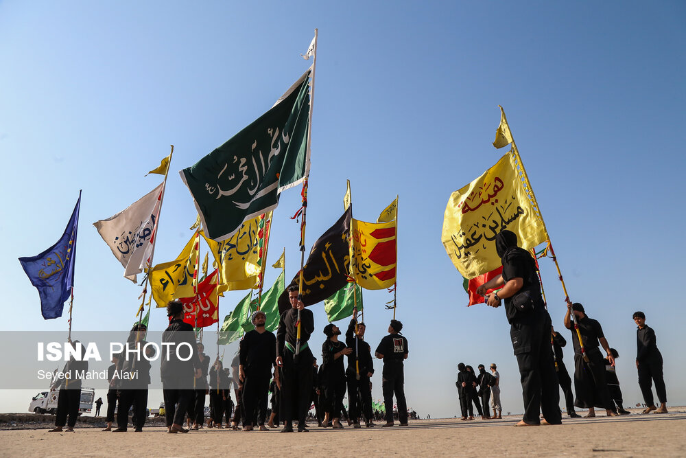 آغاز پیاده روی زائران اربعین از مسیر «رأس‌البیشه» عراق