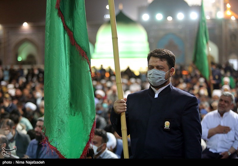 وداع با پیکر شهید «اصلانی» در حرم مطهر رضوی 