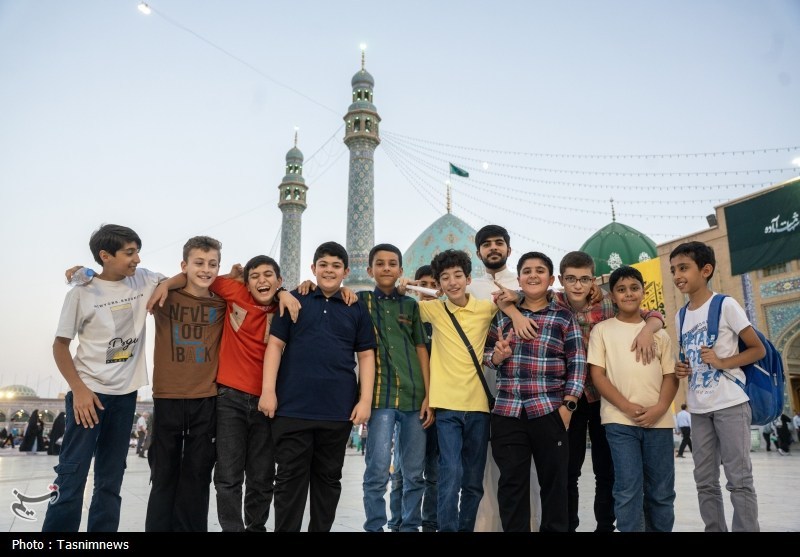 غروب نهم ربیع الاول در مسجد جمکران