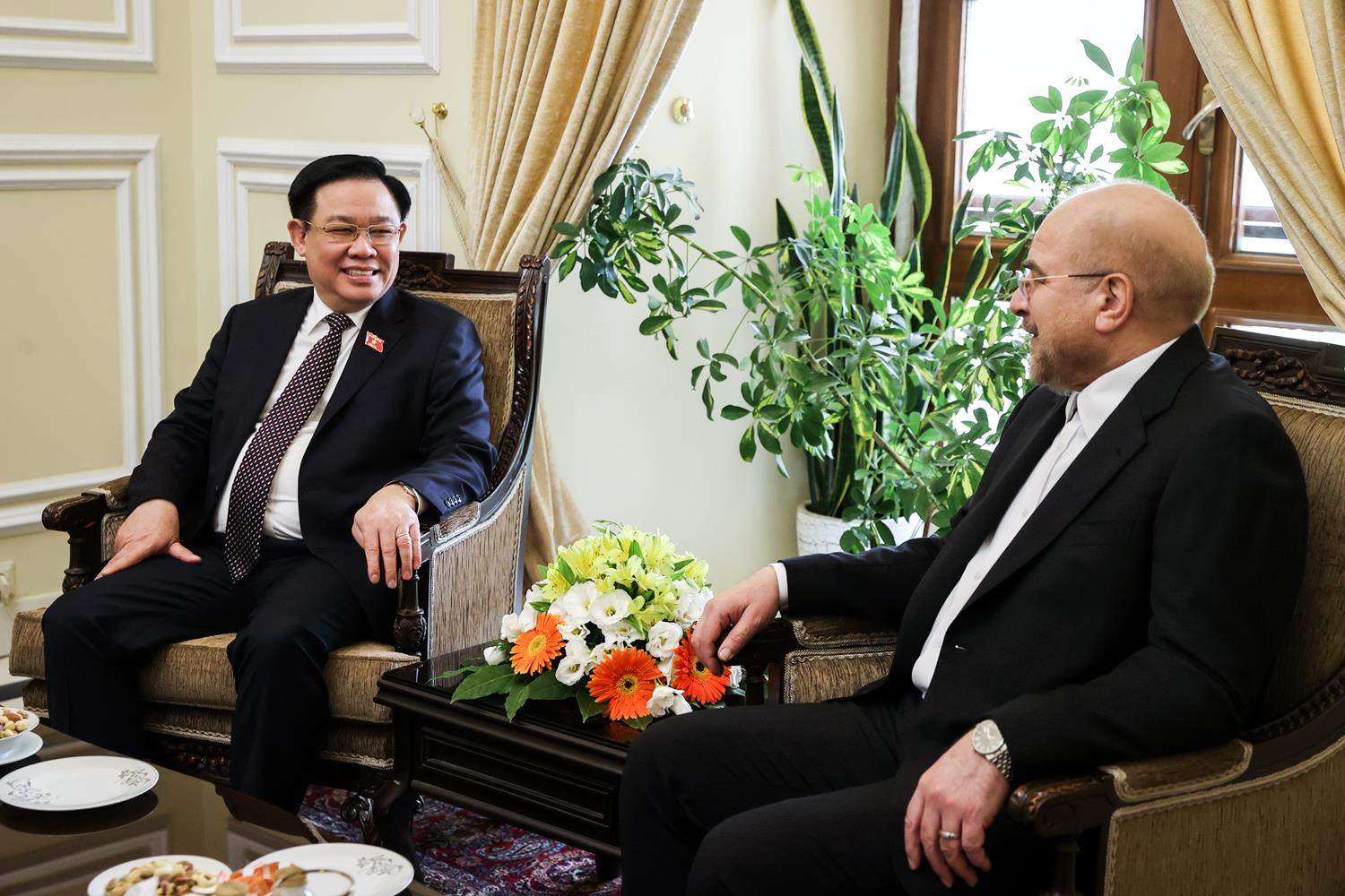 مراسم استقبال رسمی، دیدار رؤسای مجالس و نشست دوجانبه هیأت‌های ایران و ویتنام