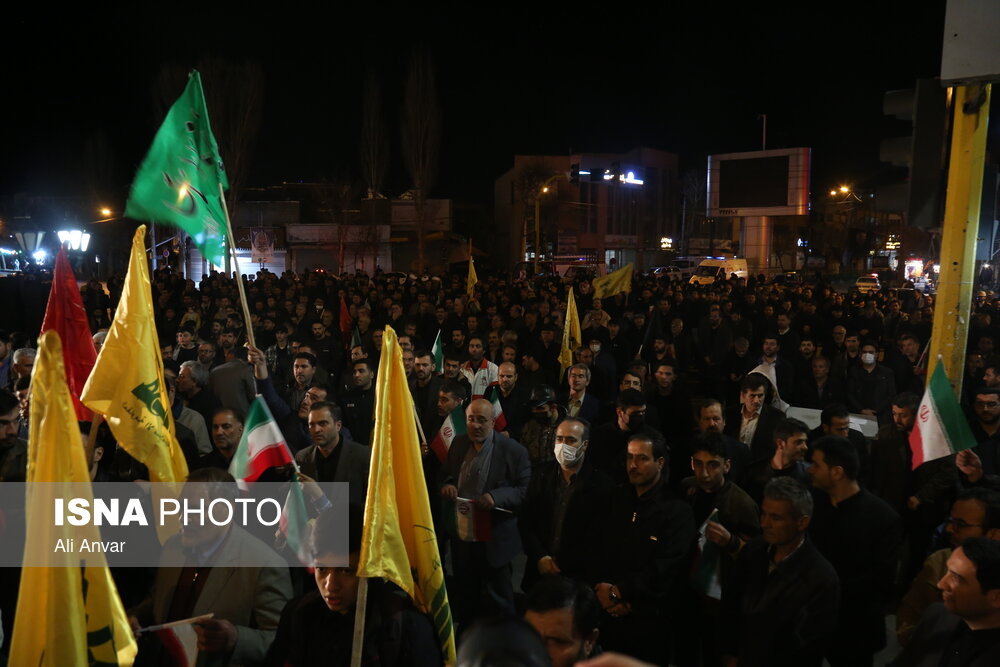 تجمع اعتراضی مردم اردبیل