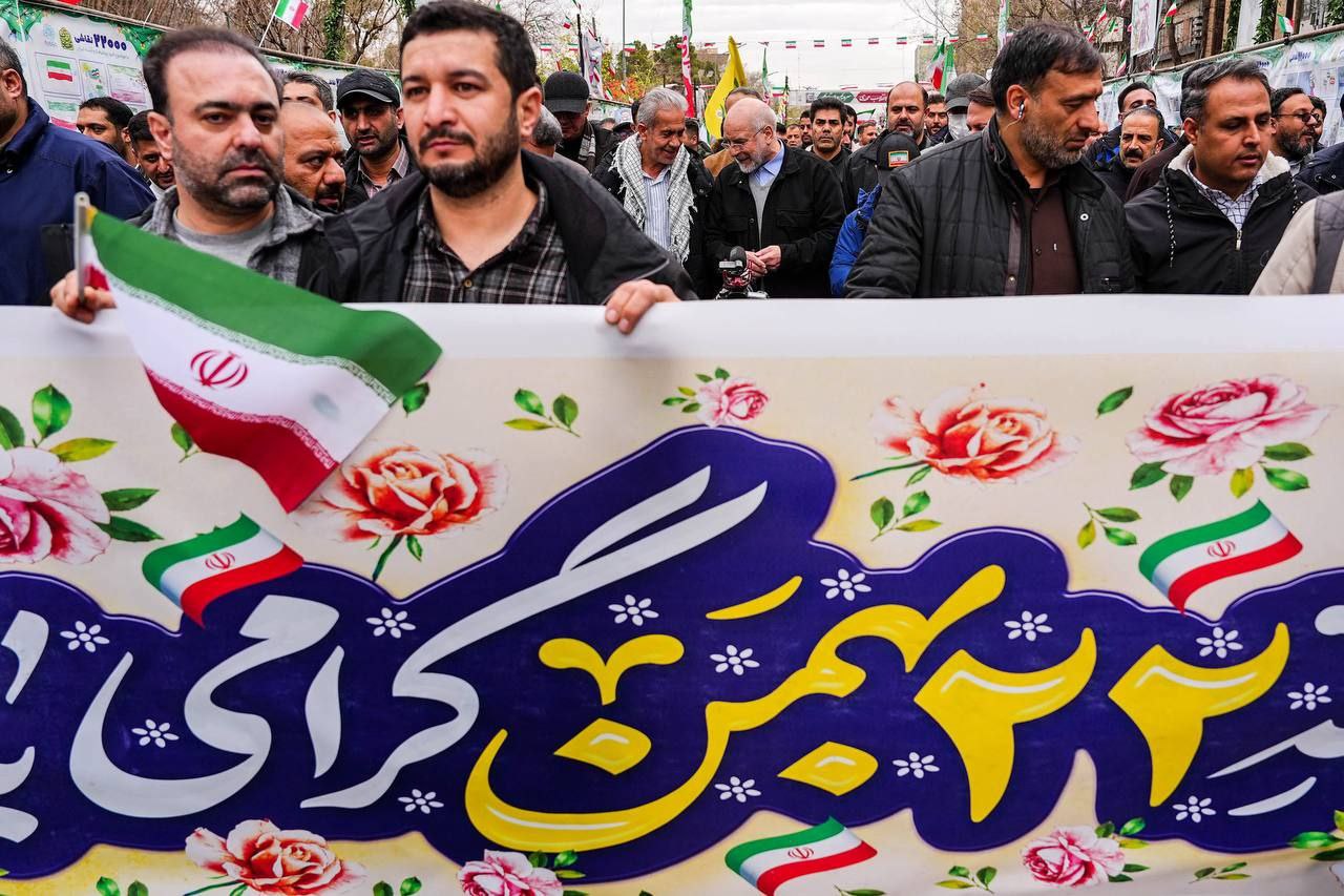 حضور قالیباف در در راهپیمایی یوم الله ۲۲ بهمن