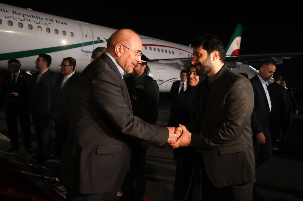 استقبال رسمی از قالیباف در بدو ورود به دوشنبه پایتخت تاجیکستان