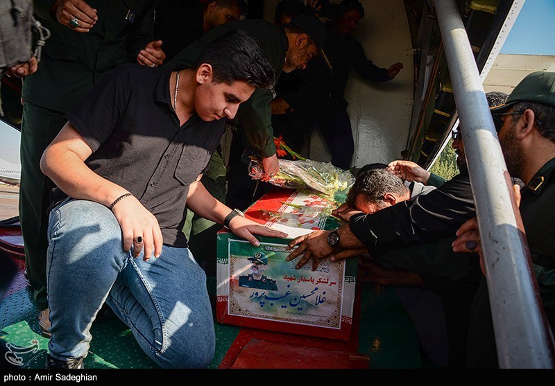 مراسم استقبال از پیکر سردار شهید غیب پرور 
